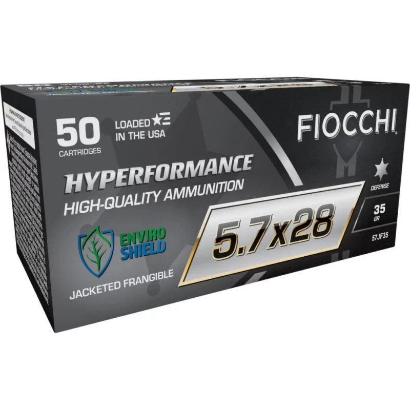 Fiocchi Hyperformance 5.7x28mm 35gr Jacketed Frangible ammunition 50rd box