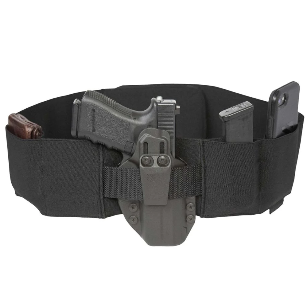 Blackhawk Stache N.A.C.H.O. Belly Band XL 44-49 inches black multi-pocket elastic carry band
