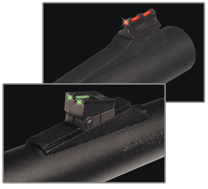 TRUGLO TG110W fiber-optic front and rear sight set for Remington, red front green rear