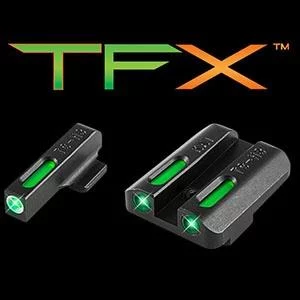 Truglo TFX Tritium Fiber-Optic 3-Dot Sights for Kahr K-Series, Black Nitride Fortress Finish