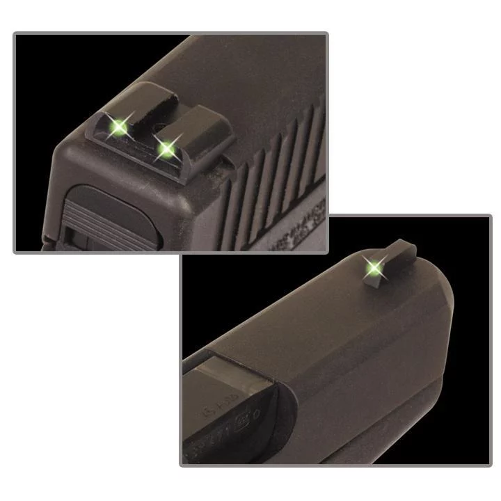 TRUGLO TG231G2 Tritium night sight set green front and rear for Glock 20/21