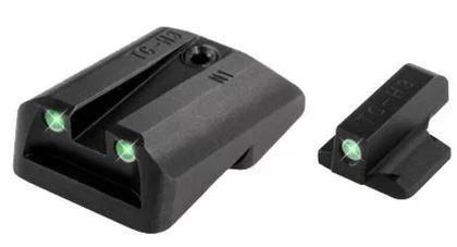 TruGlo TGTG231N2 tritium front and rear night sight set for 1911 with Novak .270/.450, black nitride finish