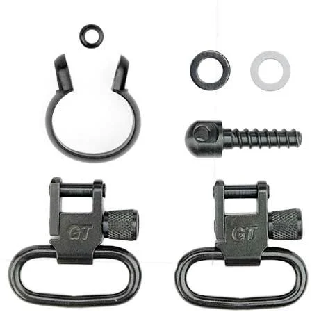 GrovTec swivel set for Remington 760/7600 barrel band in black, includes locking swivels