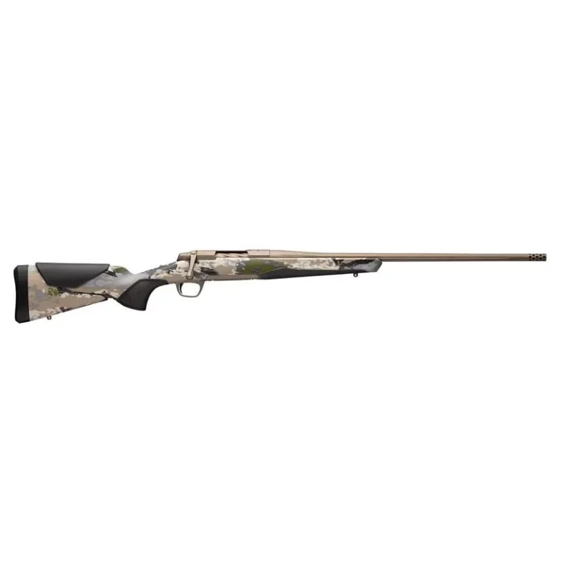 Browning X-Bolt II Speed 6.5 Creedmoor 22-inch rifle with OVIX camo Vari‑Tech stock and Smoked Bronze Cerakote receiver