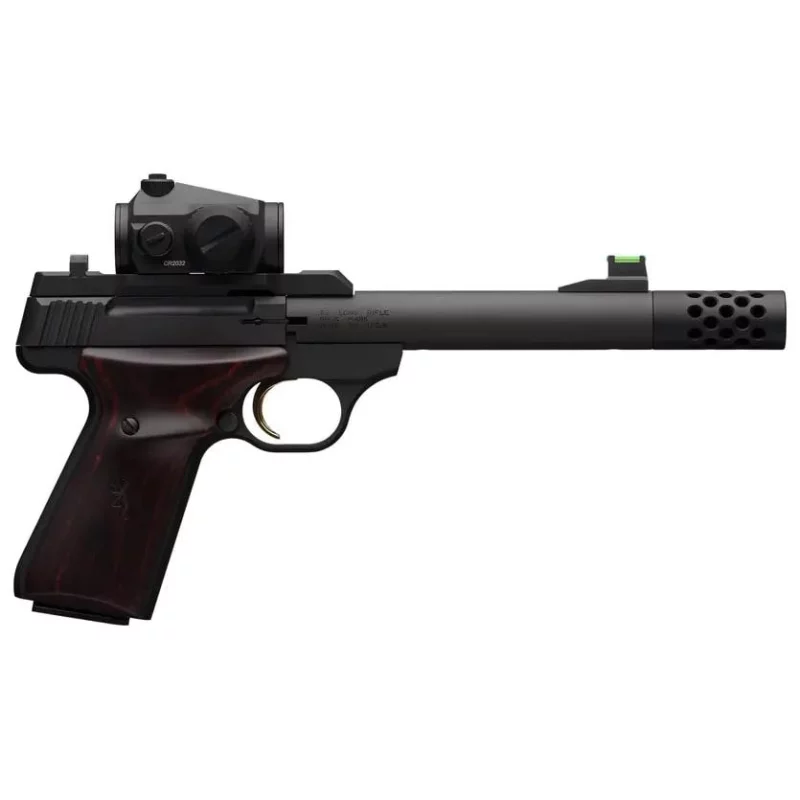 Browning Buck Mark Hunter .22 LR pistol with Vortex Crossfire red dot and cocobolo grips
