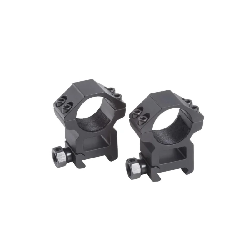 Traditions 30mm high tactical scope rings matte black, 4-screw Weaver-Picatinny mount