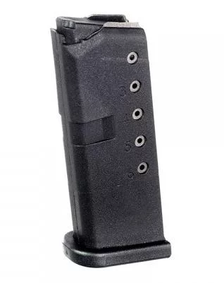 ProMag GLK10 6-round black polymer magazine for Glock 42 (.380 ACP)