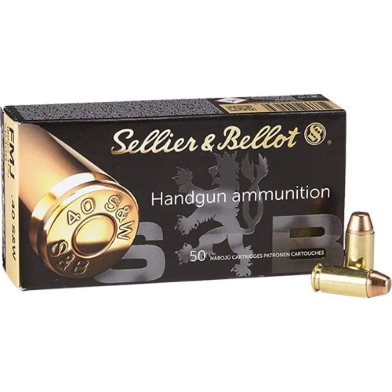 Sellier & Bellot .40 S&W 180 gr FMJ ammunition 1000-count case product image