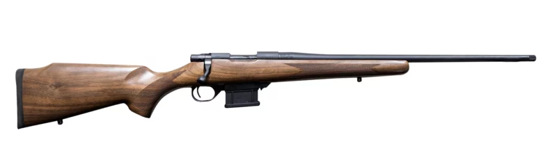Howa M1500 Walnut Hunter 6mm ARC 22 inch rifle with threaded barrel and walnut stock