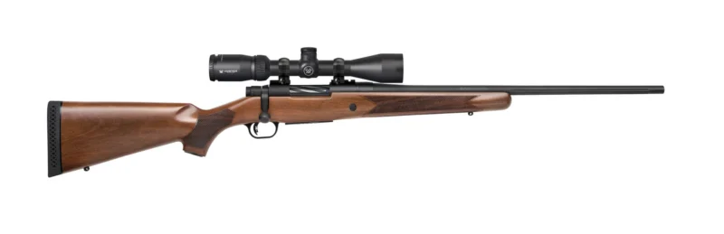 Mossberg Patriot 270 Win 22in fluted barrel walnut stock with Vortex 3-9x40 scope