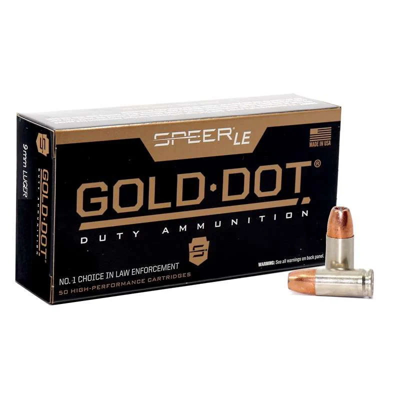 cci 9mm Luger 147gr GOLD DOT – 50rd
