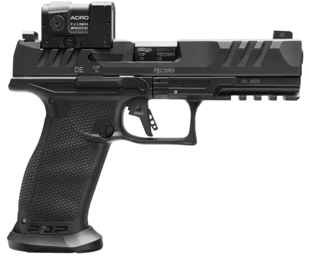 Walther PDP FS Professional ACRO 9mm 4.5 inch black pistol with flared magwell