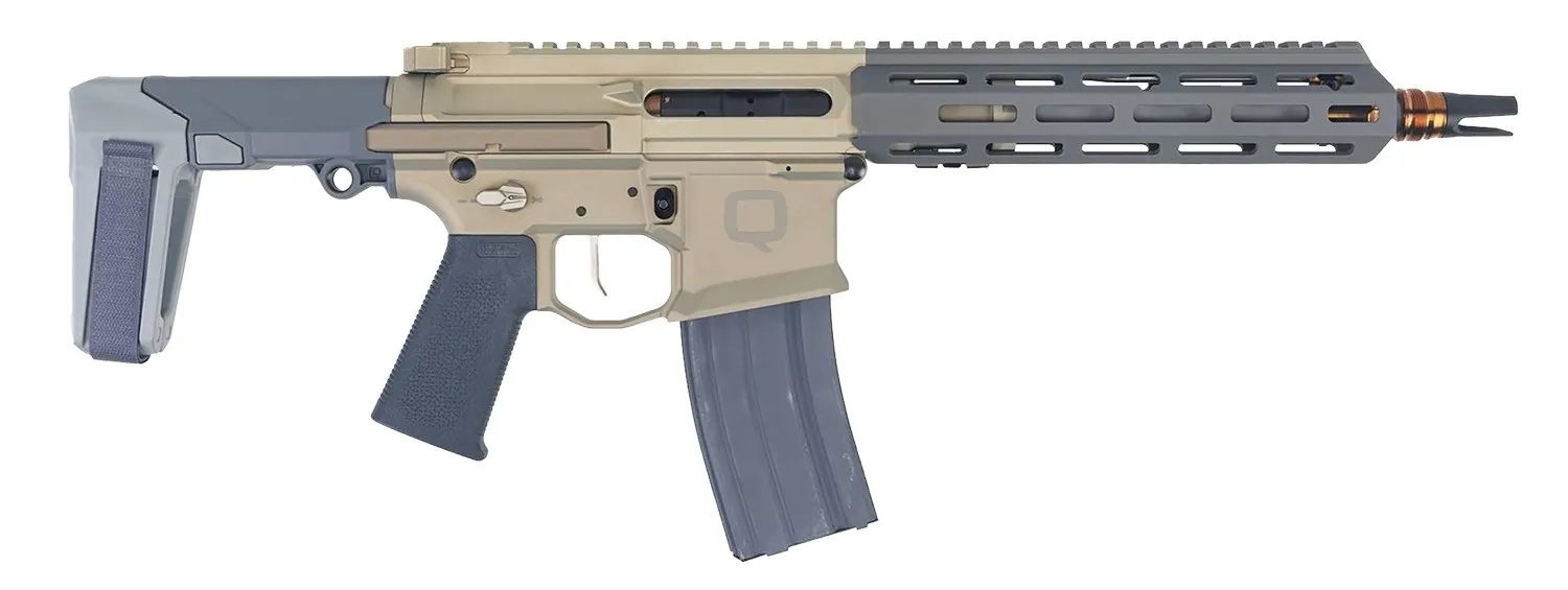 Q LLC Honey Badger pistol, .223 Rem/5.56 NATO, M-LOK handguard and Flat Dark Earth brace