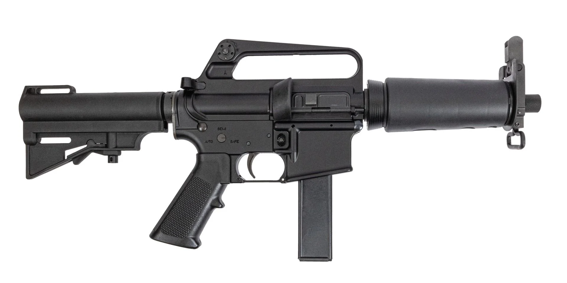 H&R Retro DOE 7.5in 9mm pistol in anodized black with pistol brace