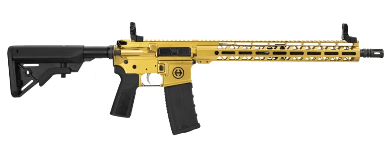 Hi-Point HP-15 5.56 NATO 16in gold AR-style rifle with 15in M-LOK handguard