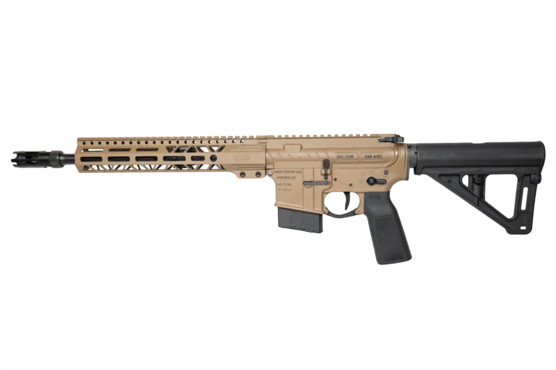 338ARC pistol 12.5in FDE with B5 Systems Magpul brace