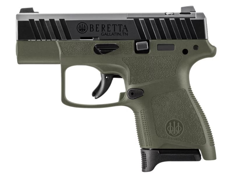 Beretta APX-A1 Carry 9mm Olive Drab Green pistol, optics-ready, 1x8rd magazine