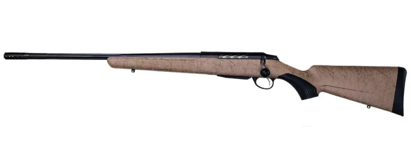 Tikka T3x Lite Roughtech Tan left-hand bolt-action rifle 7mm Rem Mag 24.3 inch