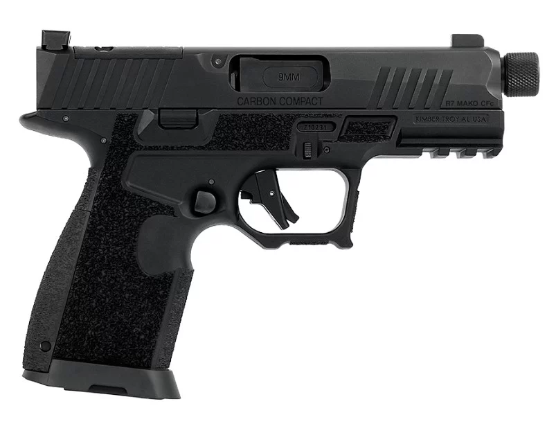 Kimber R7 Mako Carbon Compact 9mm pistol with threaded barrel and tritium night sights