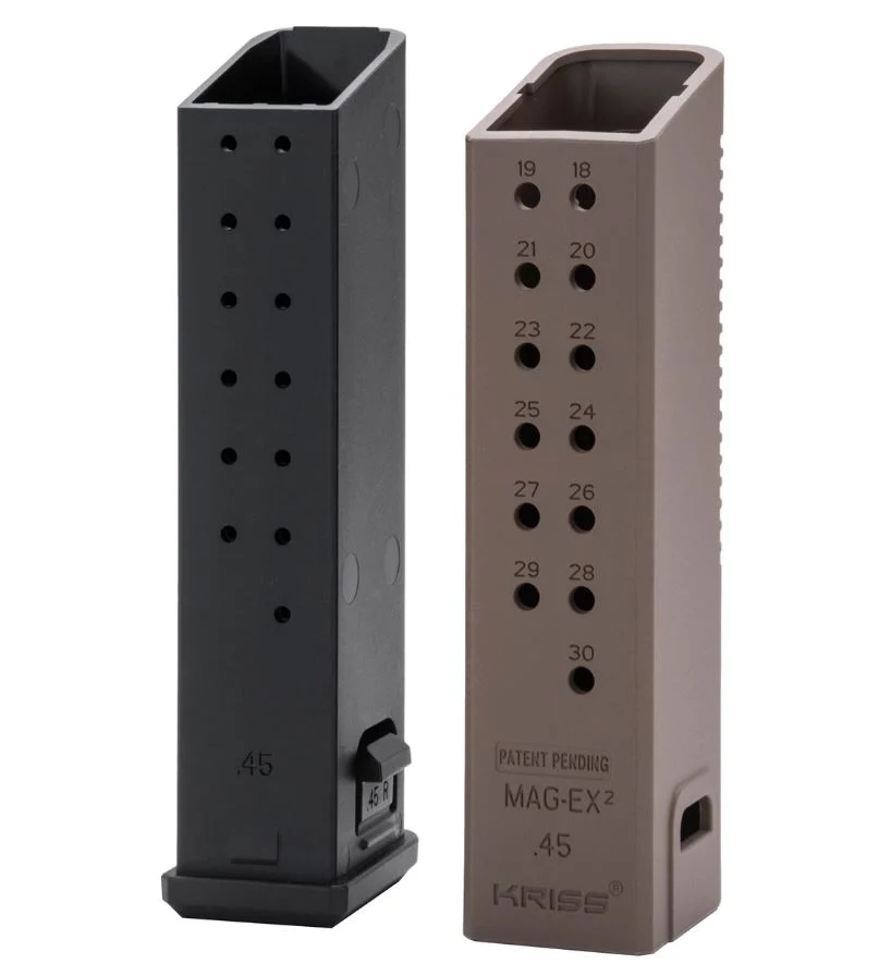 KRISS USA MAGEX2 extension kit 10mm Flat Dark Earth on white background