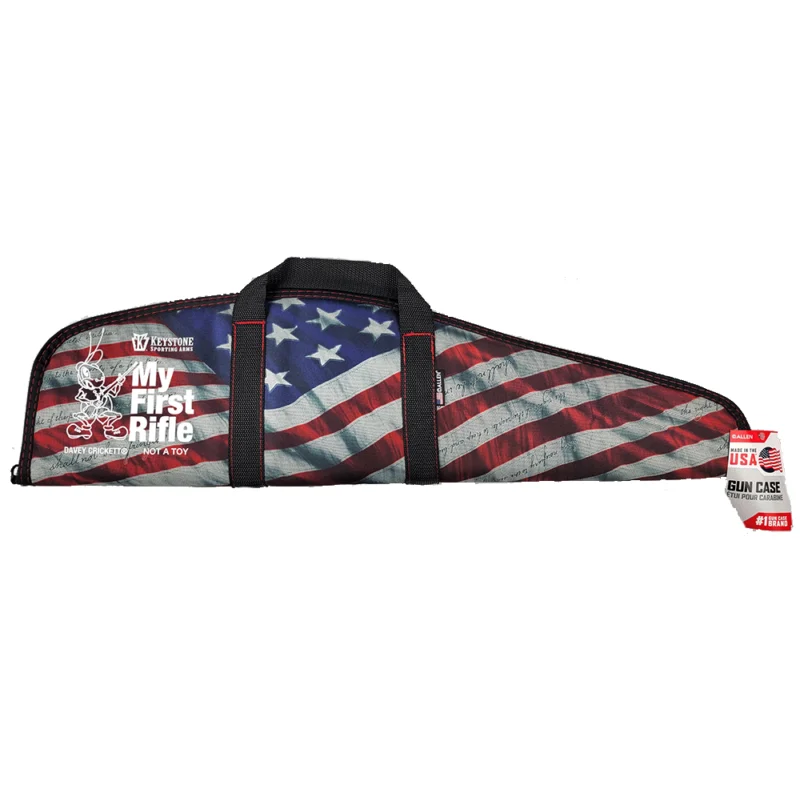 Keystone Sporting Arms Crickett padded rifle case 34-inch USA flag red nylon