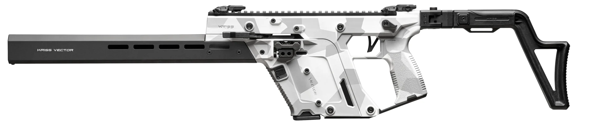 Kriss TDI Vector CRB G3 9mm 16 in Arctic Delta carbine side view