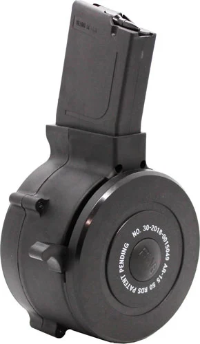 Iver Johnson AR-15 50rd drum magazine .223/5.56 black polymer