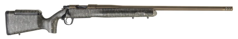 Christensen Arms Mesa Long Range .28 Nosler 26-inch rifle Burnt Bronze Cerakote with green stock