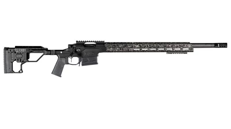 Christensen Arms MPR 6.5 PRC Modern Precision Rifle with 24 inch carbon fiber wrapped barrel and black chassis