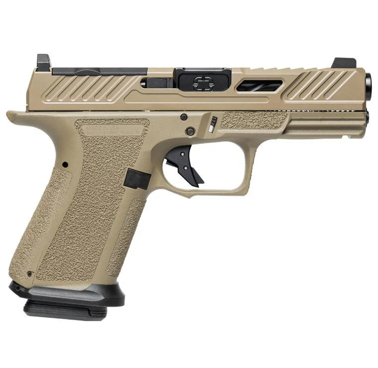 Shadow Systems MR920 Elite 9mm FDE optic-ready handgun, CA compliant, two 10-round magazines
