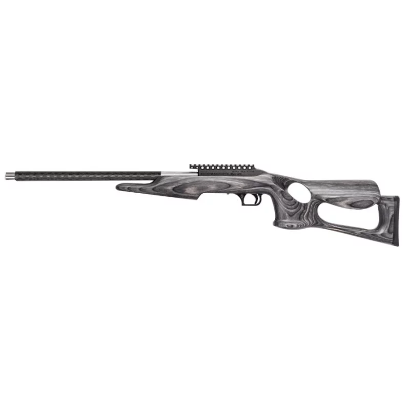 Magnum Research SwitchBolt Magnum Lite .22 LR rifle with 17in threaded barrel and Black Pepper thumbhole laminate stock