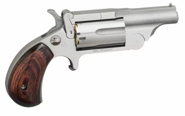 North American Arms Ranger II .22 WMR 5-shot mini-revolver stainless 1.62in barrel rosewood grip