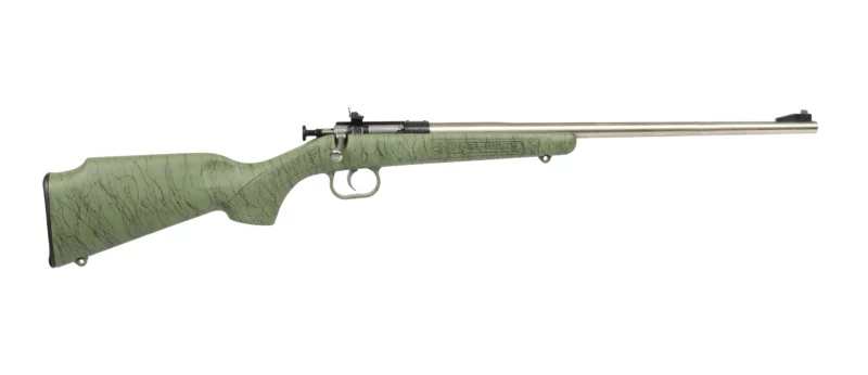 Davey Crickett Crickett G2 .22 LR bolt-action rifle with 16.12in stainless barrel and green synthetic stock