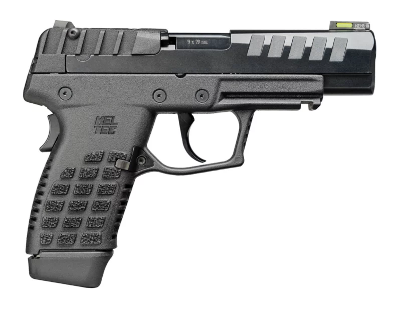 Kel-Tec P15 9mm 4-inch compact black polymer pistol with black nitride slide