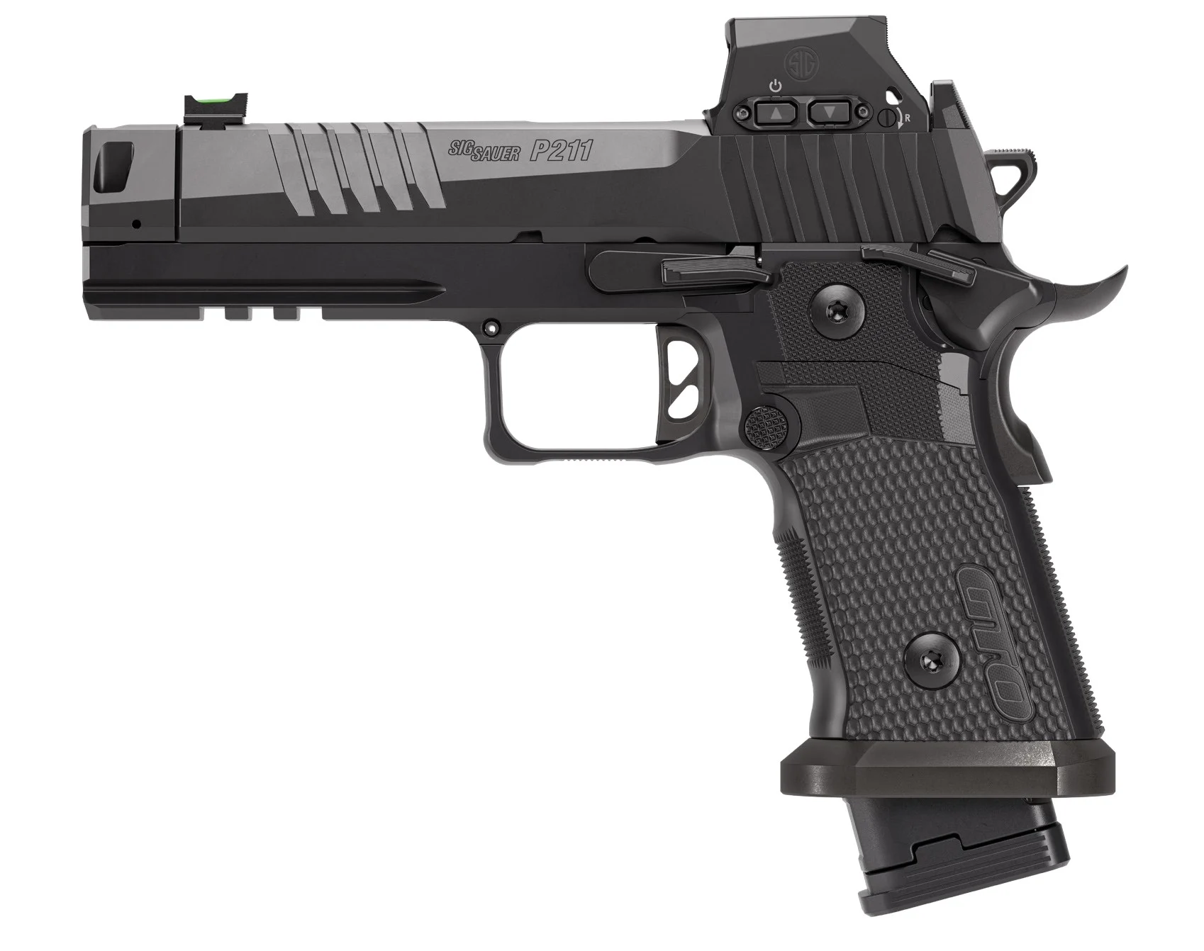SIG Sauer P211-GTO 9mm 4.4in Mach3D compensated pistol Black Nitron