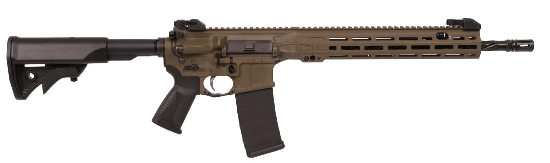 LWRC ICMKII 5.56 NATO 16in Patriot Brown modern sporting rifle