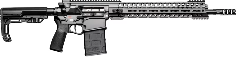 POF Revolution PD .308 Win 16.5 inch Tungsten Cerakote rifle side view