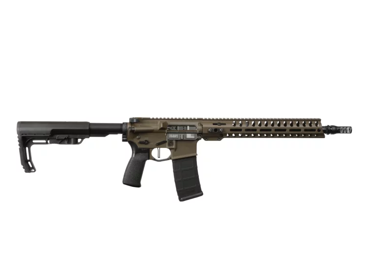 POF Minuteman .300 AAC Blackout rifle with 13.75 inch Black Nitride barrel and Patriot Brown finish