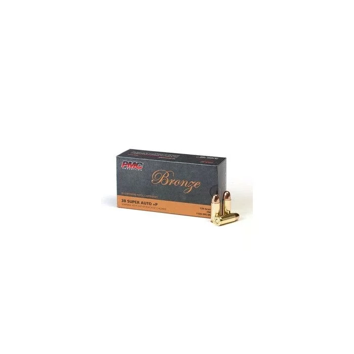 PMC Bronze .38 Super +P 130gr FMJ 50rd box product image