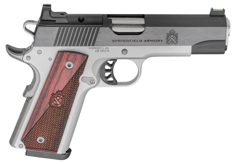 Springfield Armory Ronin AOS 1911 .45 ACP 4.25-inch two-tone pistol with wood laminate grips