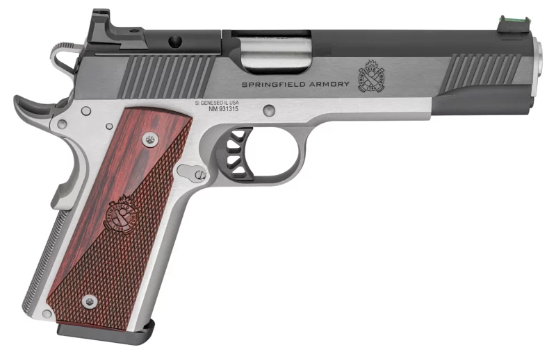 Springfield Armory 1911 Ronin AOS 9mm 5-inch blued slide stainless frame two-tone
