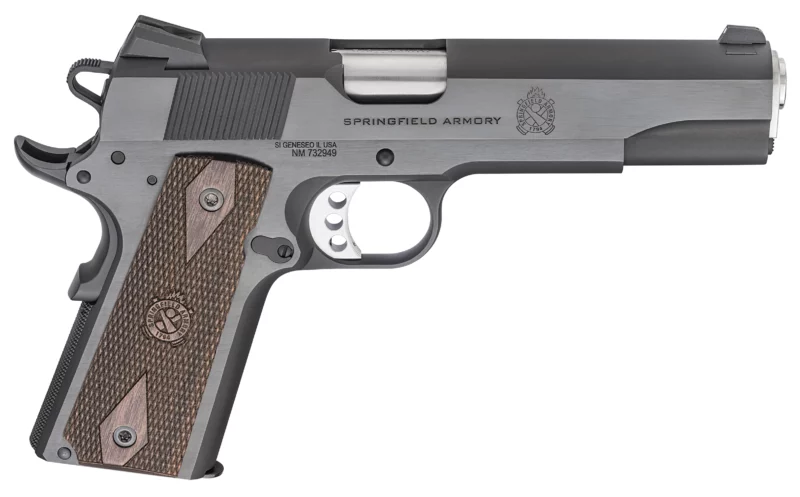 Springfield Armory 1911 Garrison .45 ACP 5-inch blued with thinline wood grips