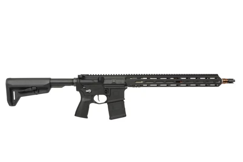 Q LLC Sugar Weasel 5.56 NATO 16-inch rifle in black with 15-inch M-LOK handguard