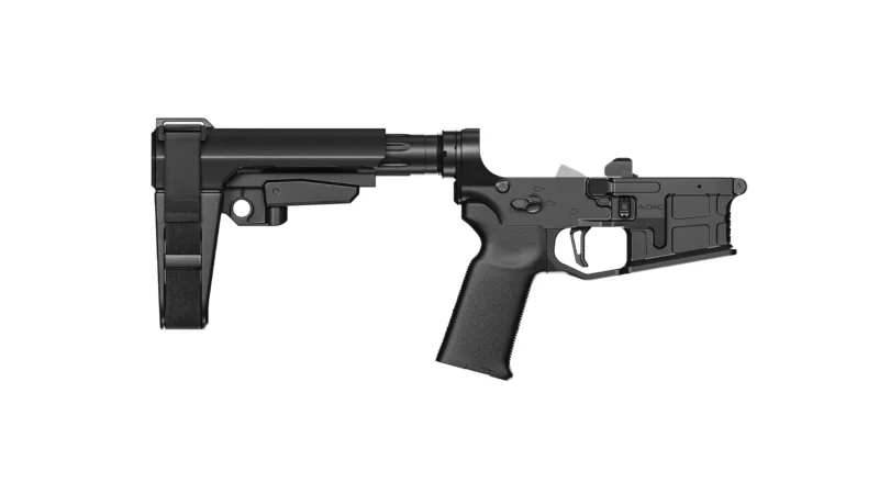 Radian Weapons Model 1 A-DAC 15 complete pistol lower receiver, Cerakote black, SBA3 brace