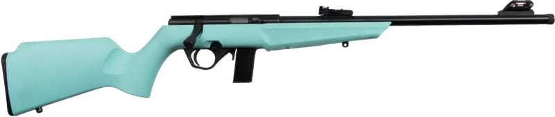 Rossi RB22 Compact .22 LR bolt-action rifle cyan synthetic Monte Carlo stock 10rd
