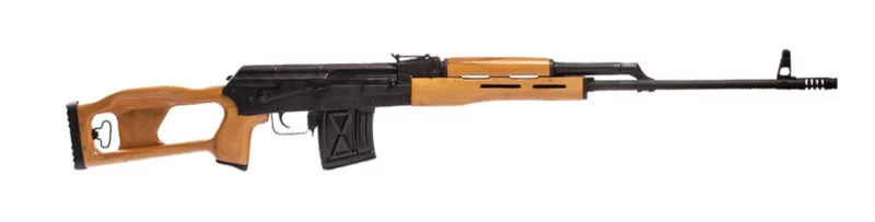 Century Arms PSL-54 7.62x54R rifle with thumbhole wood stock and 24.5-inch barrel