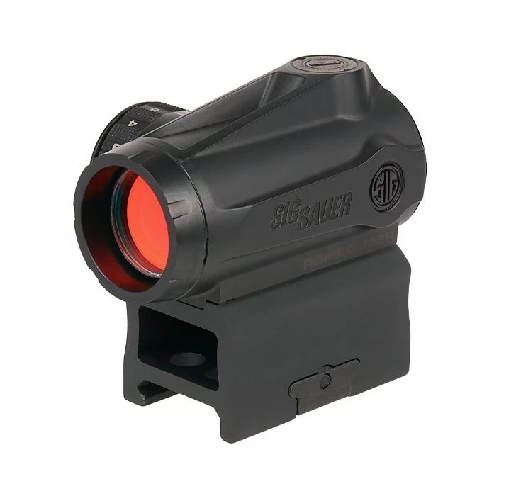 Sig Sauer Romeo-MSR 1x20mm 2 MOA red dot sight in black on Picatinny mount