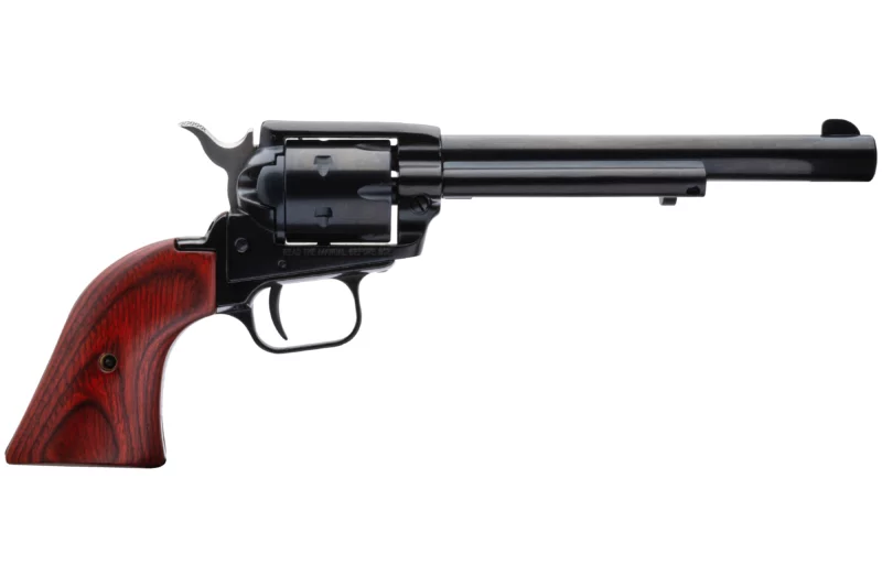 Heritage Rough Rider .22 LR 6.5 inch blued single-action revolver with cocobolo grips