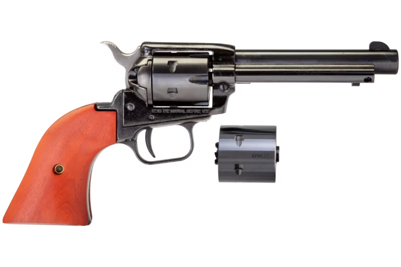 Heritage Rough Rider 4.75 in blued revolver .22 LR/.22 WMR cocobolo grips
