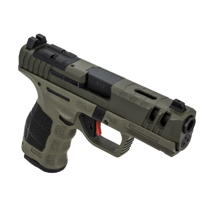 SARSILMAZ SAR9 C Gen3 Compact 9mm 4-inch OD Green pistol with tritium night sights